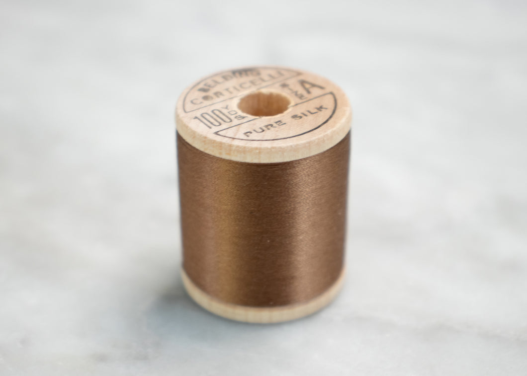 Belding Corticelli Pure Silk Thread: Pecanut (#5120 A)