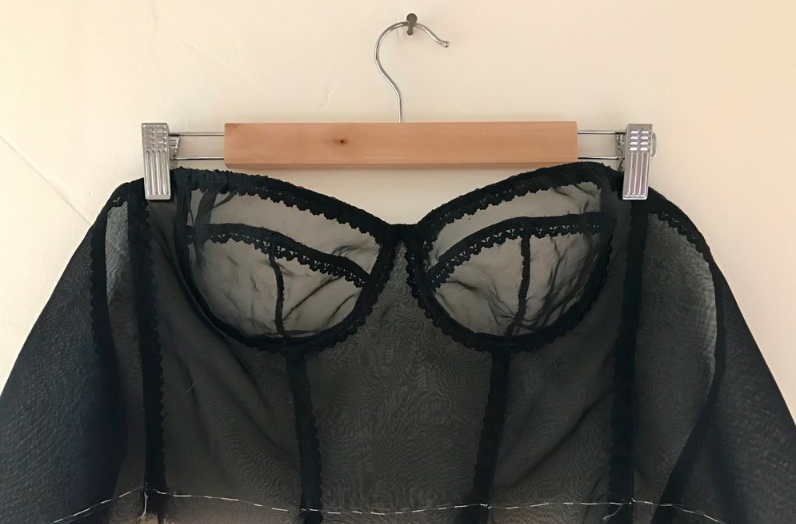 Organza and Lace - An Esplanade Bra and a Just Patterns Skirt