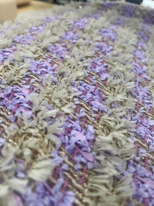 Linton Tweeds - Lilac, Purple, Metallic Gold and Pink Couture Boucle