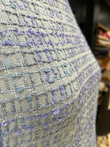 Linton Tweeds - Baby Blue, Dusky Blue Textural Boucle