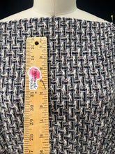 Load image into Gallery viewer, Linton Tweeds - Dark Navy, Cream, Pink, and Tan Boucle
