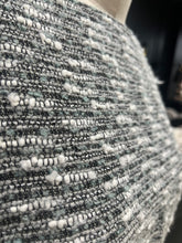 Load image into Gallery viewer, Linton Tweeds - Green, Black, White Multi Textured Boucle
