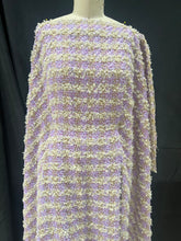Load image into Gallery viewer, Linton Tweeds - Lilac, Purple, Metallic Gold and Pink Couture Boucle

