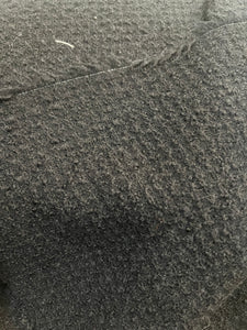 Linton Tweeds - Textural Solid Black Boucle