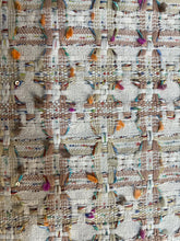 Load image into Gallery viewer, Linton Tweeds - Cream, Blue, Orange,Green Multi Textural Boucle
