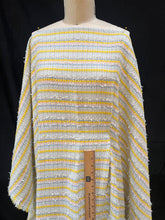 Load image into Gallery viewer, Linton Tweeds - Yellow, Multi Striped Boucle
