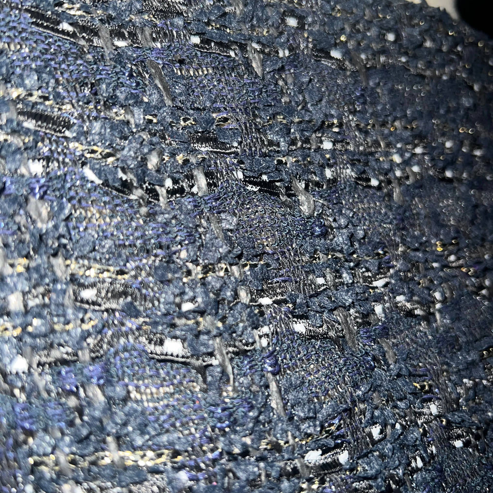 
                      
                        Linton Tweeds - Dark Blue, Gold, Black and Grey Couture Boucle
                      
                    