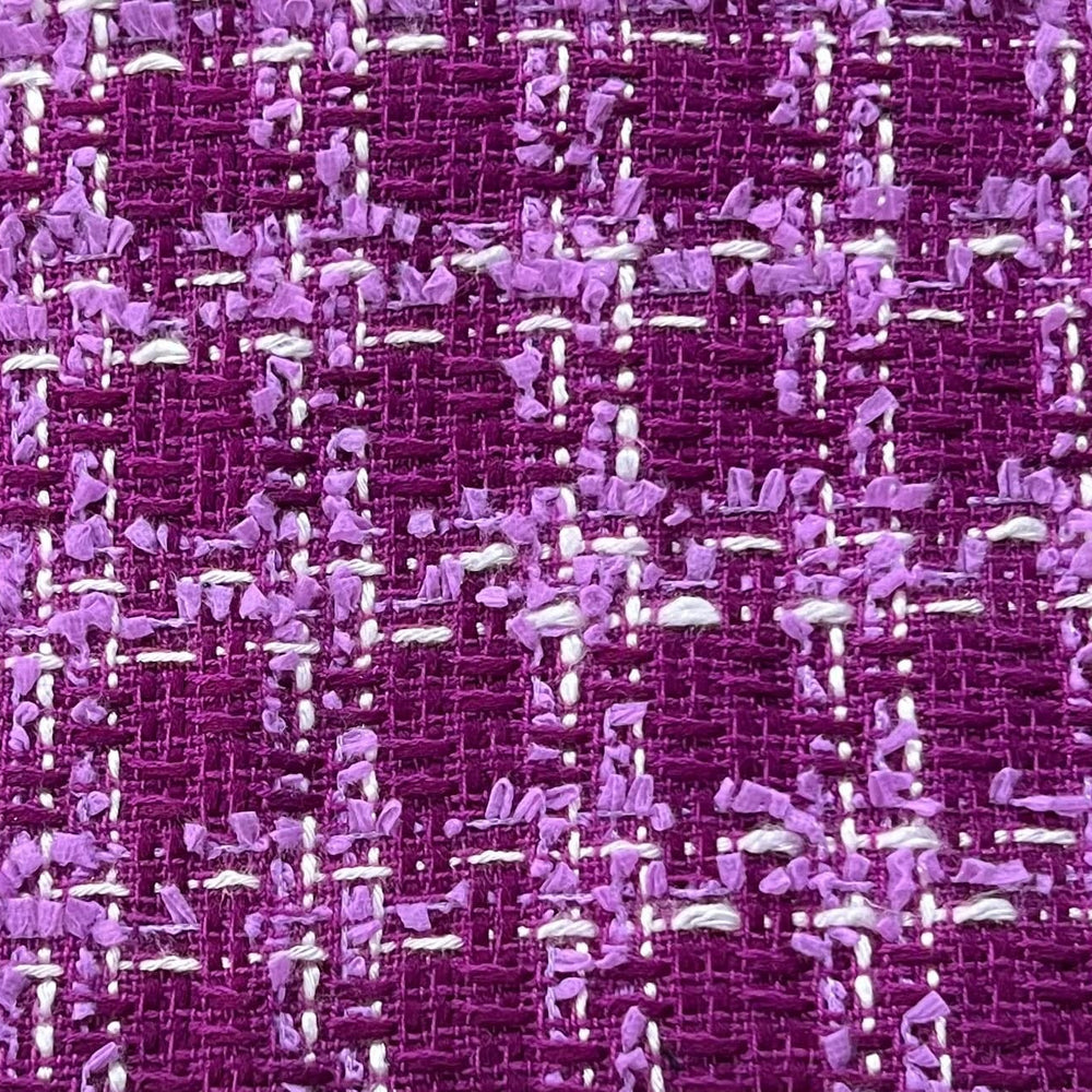 
                      
                        Linton Tweeds - Purple, White and Lilac Boucle
                      
                    