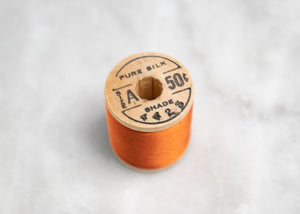 Belding Corticelli Pure Silk Thread: Dark Tangerine (#4425 A)
