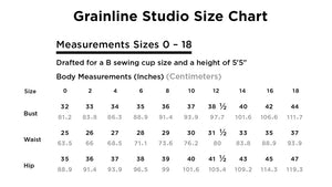 Grainline Studio Hadley Top /  Size 0-18
