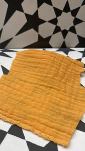 French Mustard Cotton Double Gauze